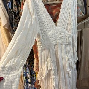 BHLDN Elegant Cream Dress